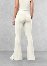 Flared Front Split Leggings- OffWhite